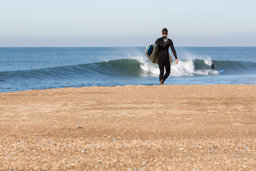 Surfing in Biarritz