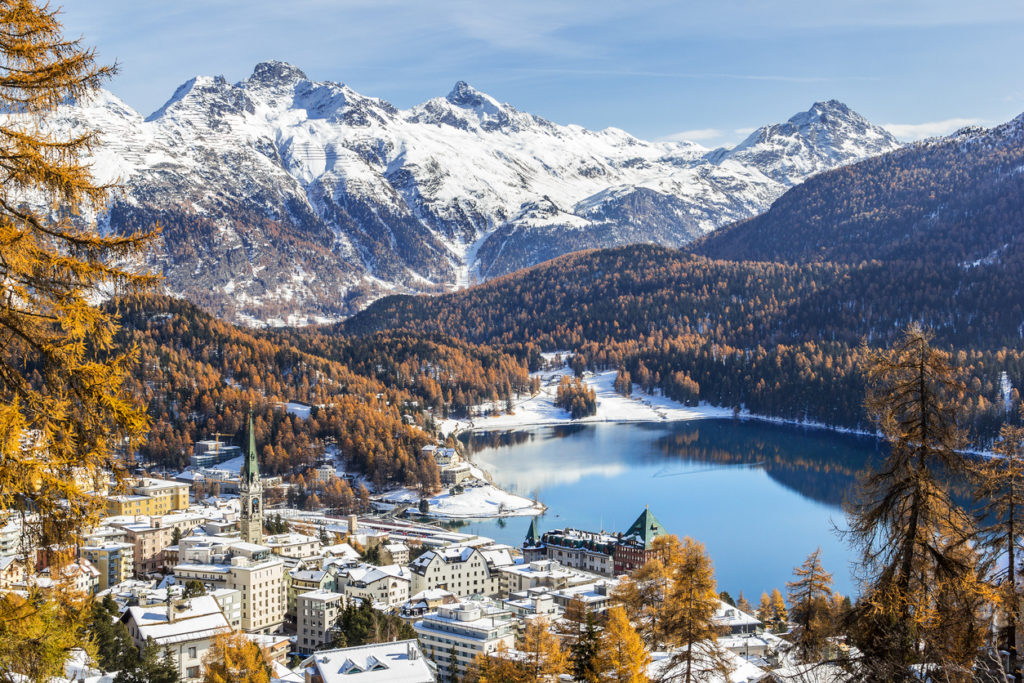 View of St Moritz, Switzerland