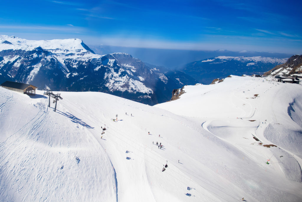 View of the Swiss Alps