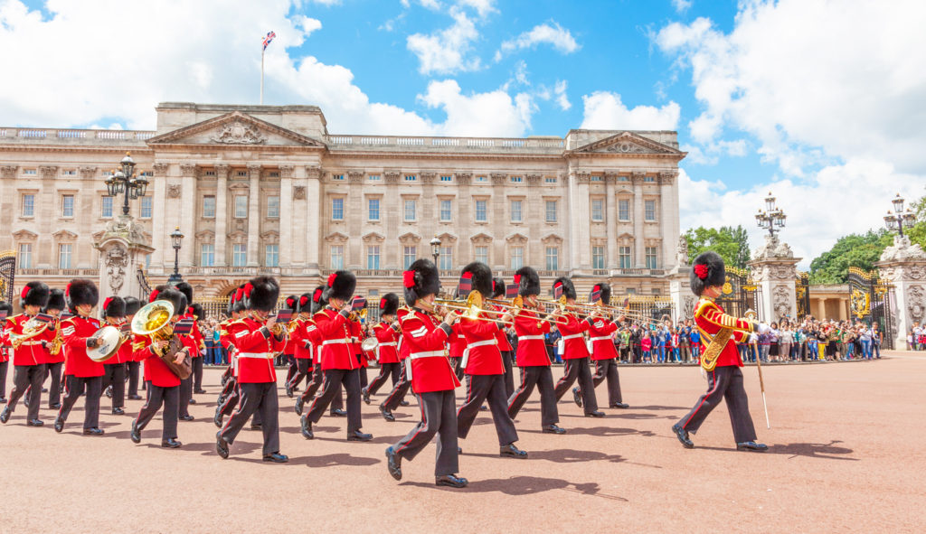 Changing of the Guard in front of Buckingham Palace