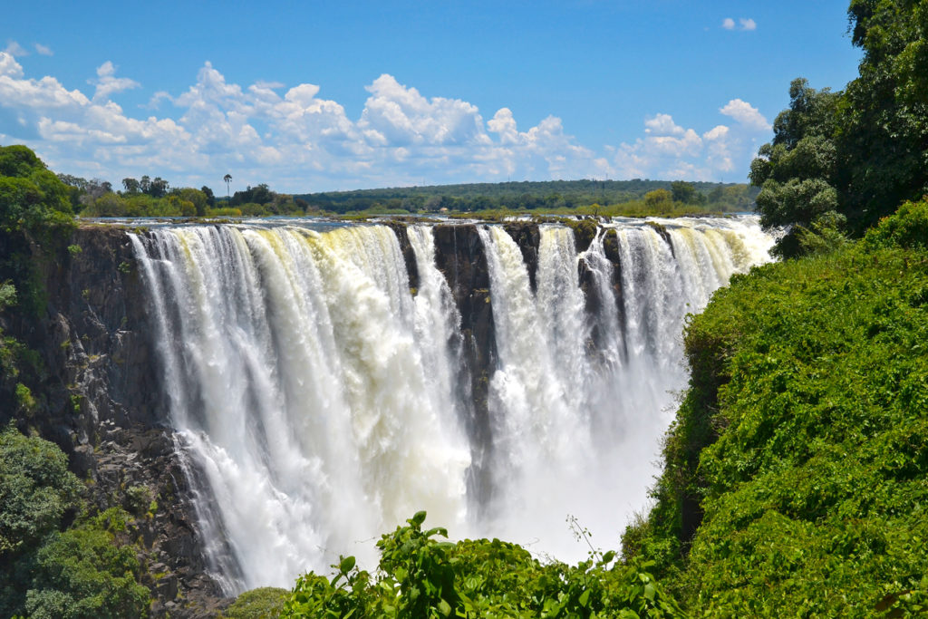 Victoria Falls on Zambezi River