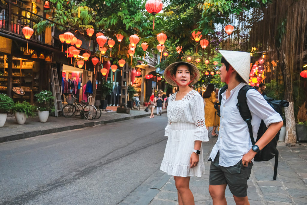 Couple on the streets of Hoi An