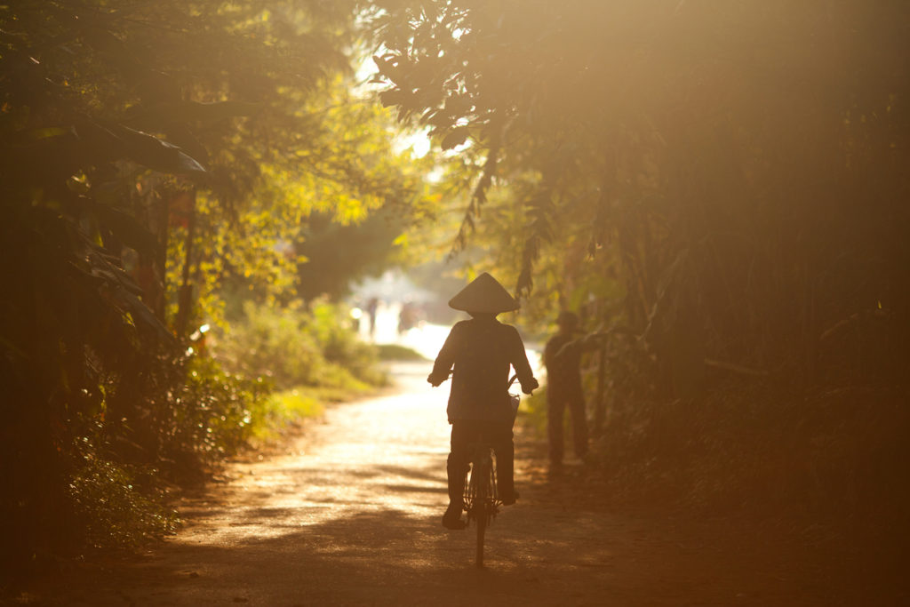 Cyclist in Vietnam