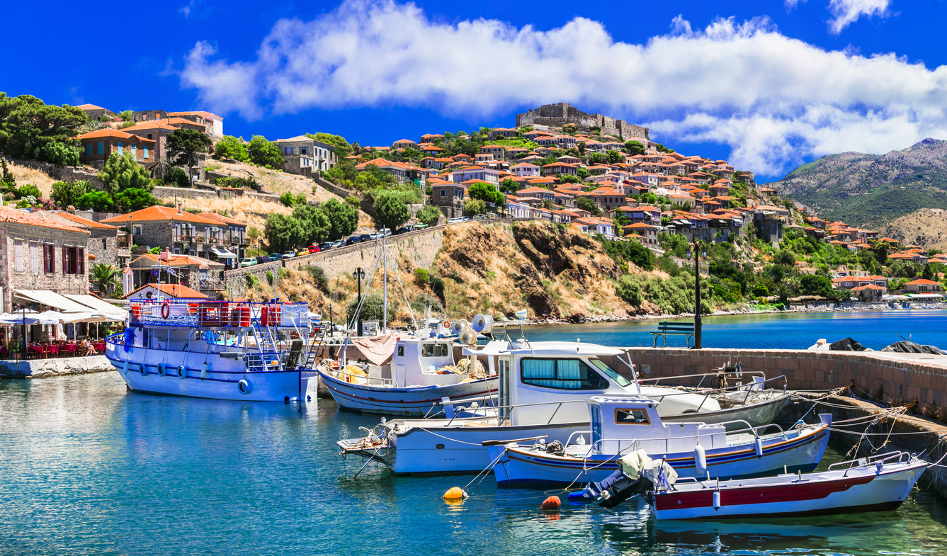 Scenic Lesvos island