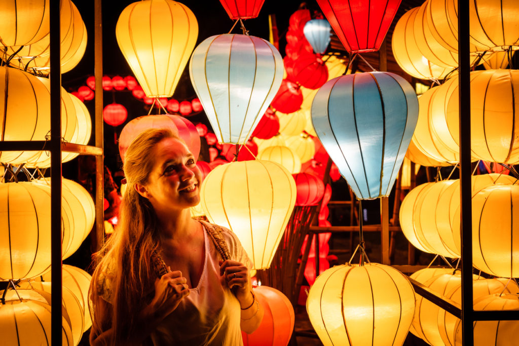 lanterns in the old town