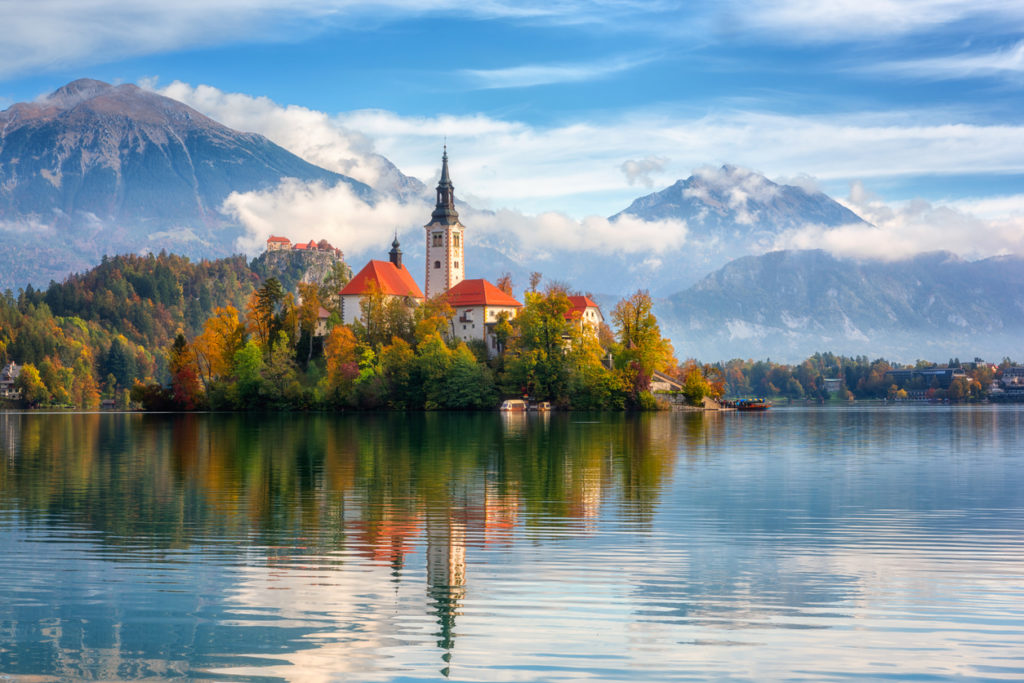 Bled Lake in Slovenia