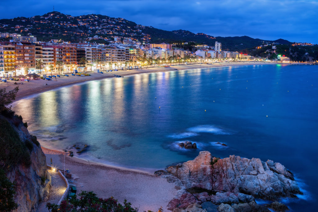 Lloret de Mar at Night