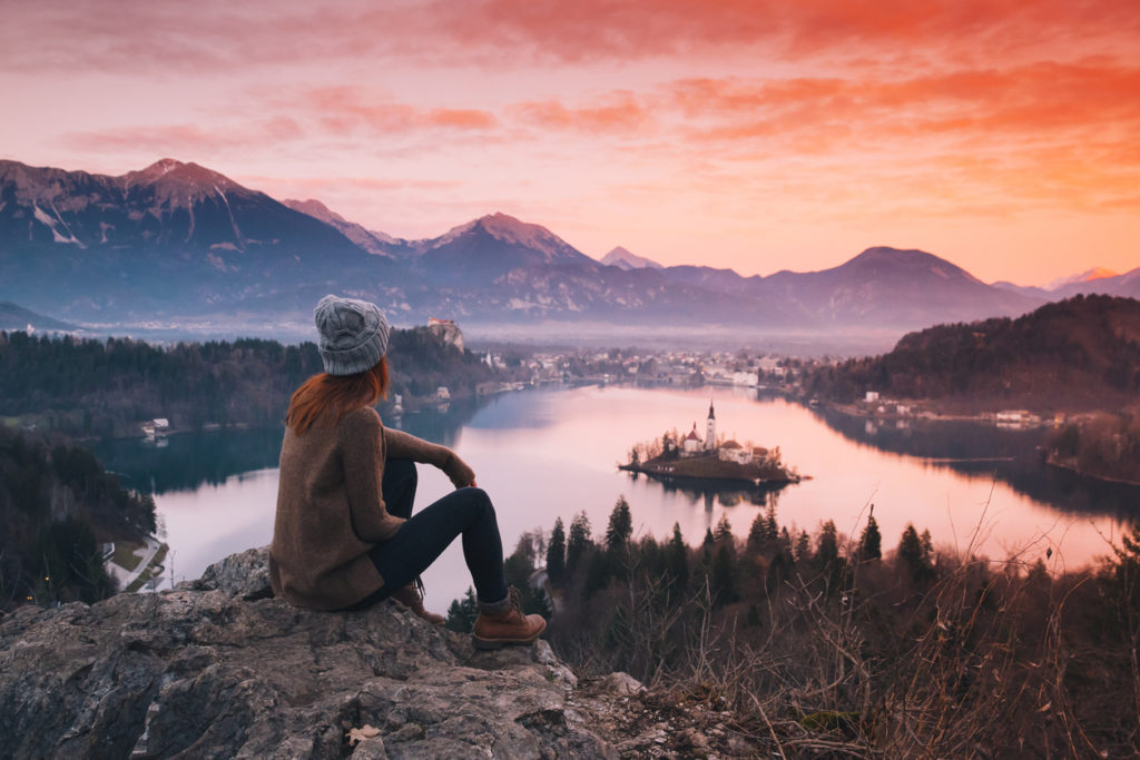 Overlooking Lake Bled, Slovenia