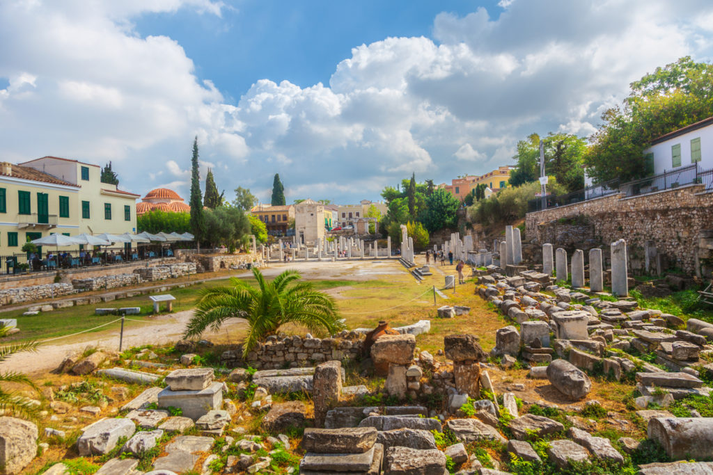 The Roman Agora in Athens, Greece