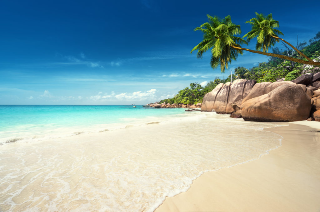 Anse Lazio beach at Praslin island, Seychelles