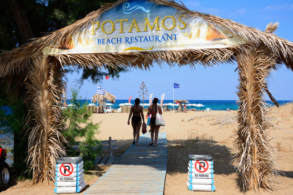 Beach restaurant at Potamos Beach
