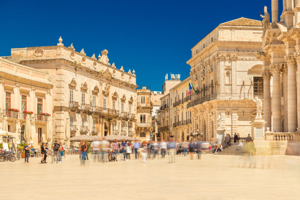 Central Square in Ortygia, Syracuse