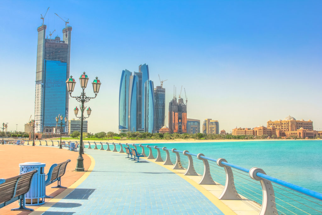 Cycle paths of corniche, Abu Dhabi