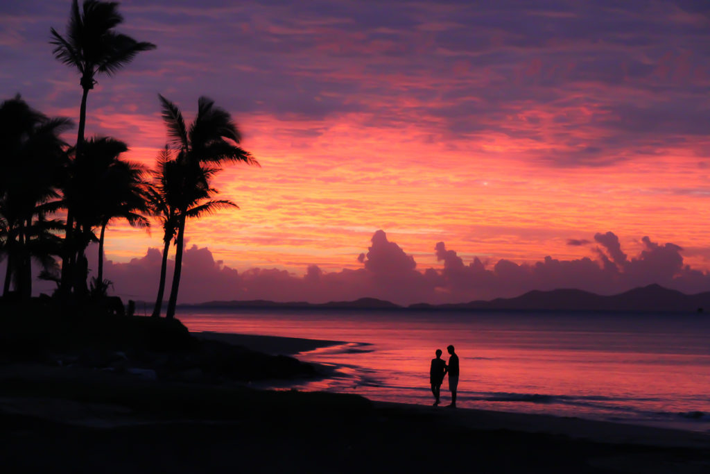 Denarau Island at sunset in Fiji