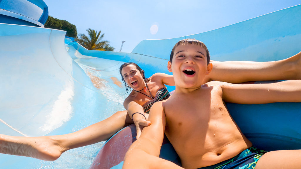 Fun at a waterpark