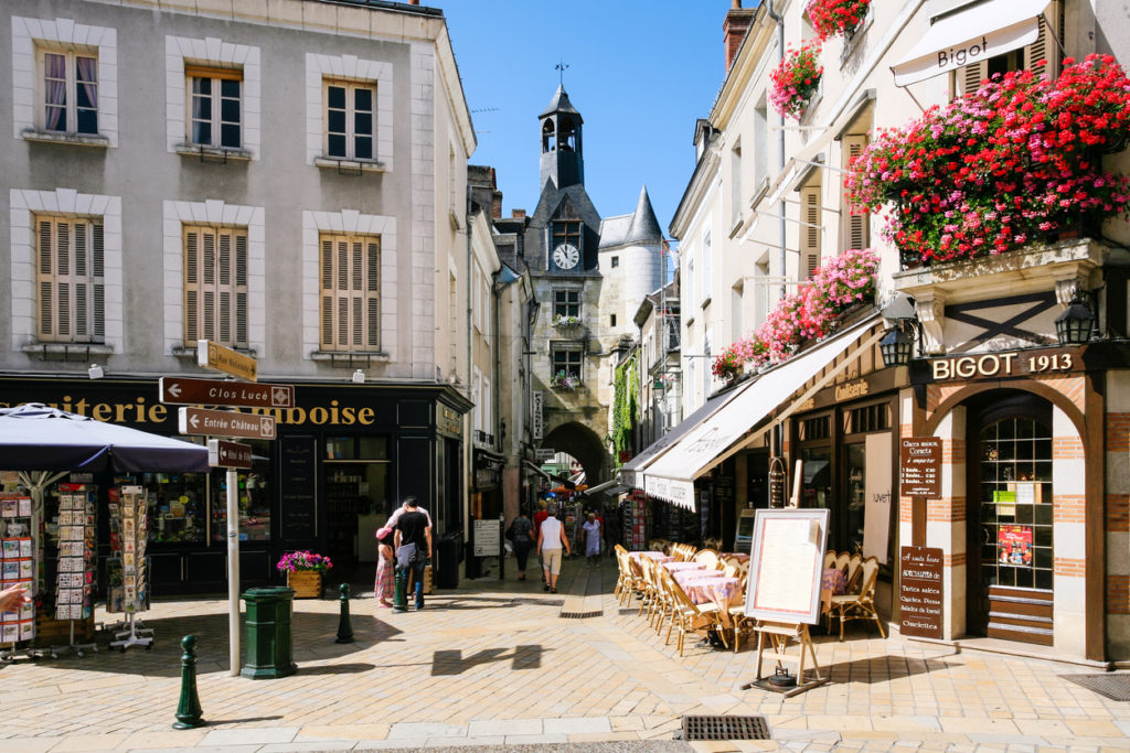 A cafe in Amboise town