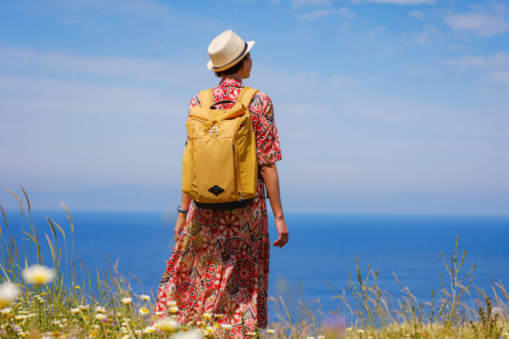 Admiring the Agean sea