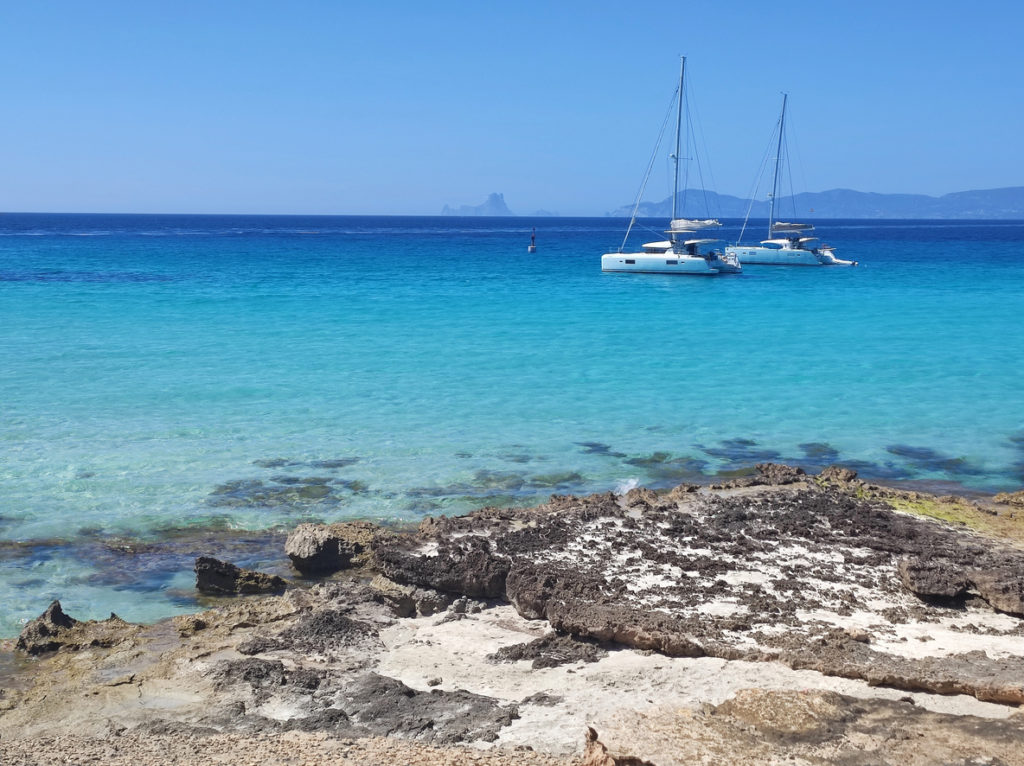 Boats seen from Formentera