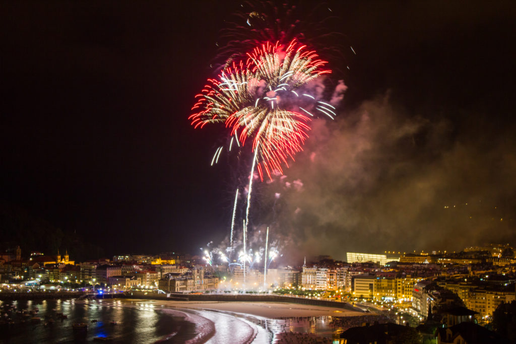 Fireworks in San Sebastian