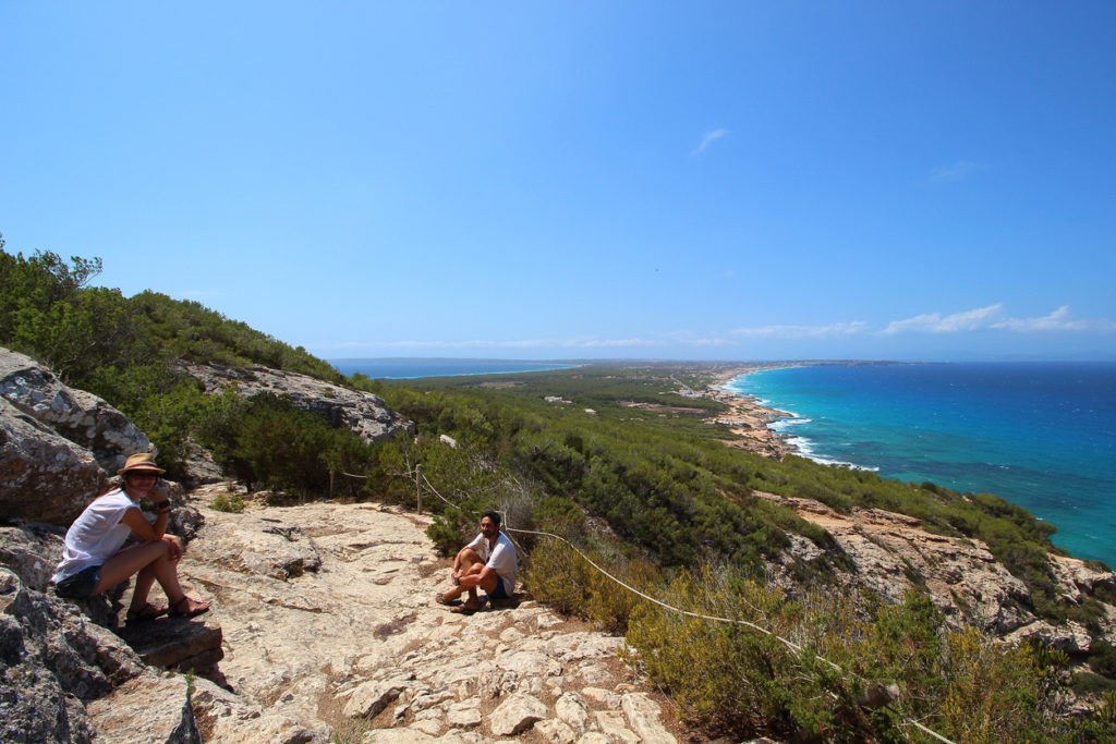 Hiking to the top of La Mola, Formentera