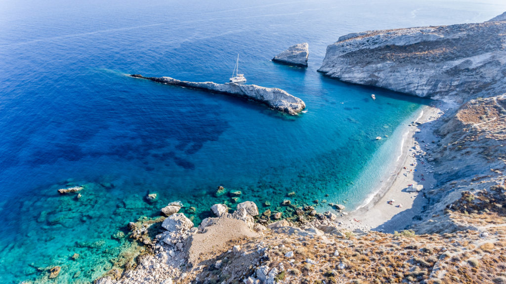 Katergo beach in Folegandros Island