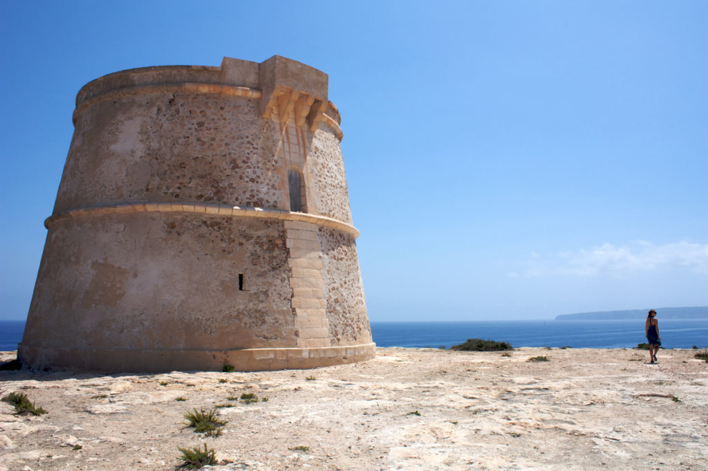 Old Watchtower on the island of Formentera