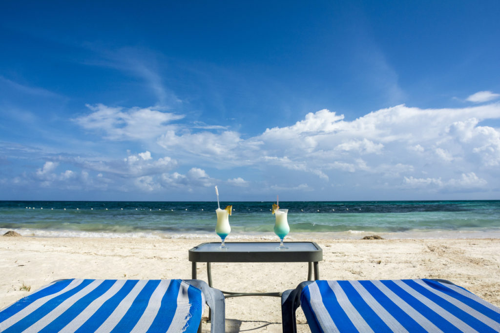 Relaxing by the sea in Jamaica