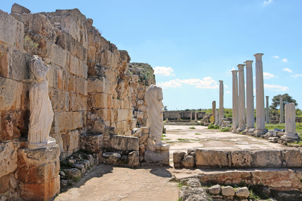 Roman ruins of the city of Salamis, Northern Cyprus