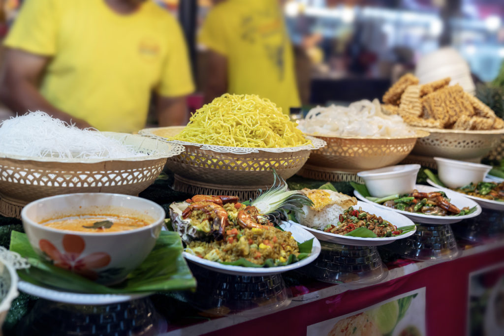 Thai food market in Phuket