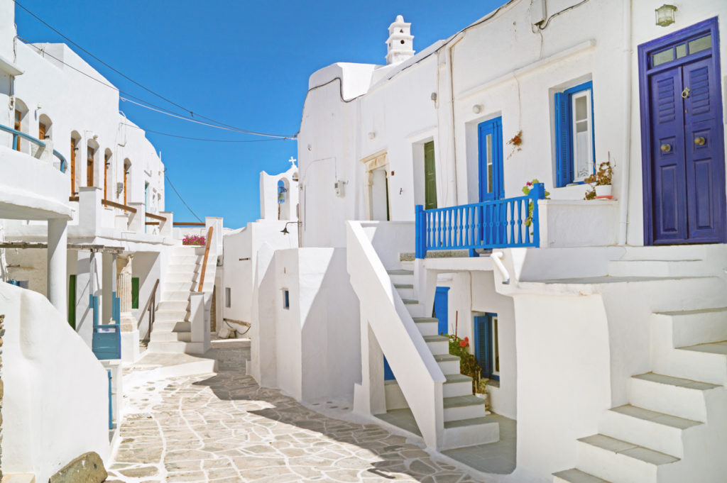 Traditional Greek houses on the island of Sifnos