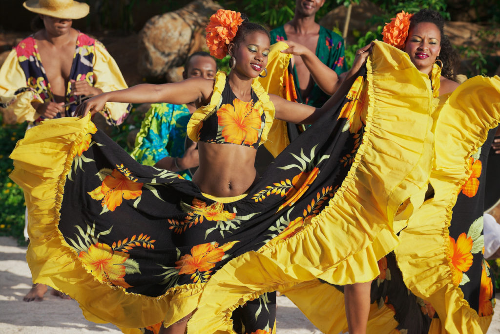 Traditional creole Sega dance, Mauritius