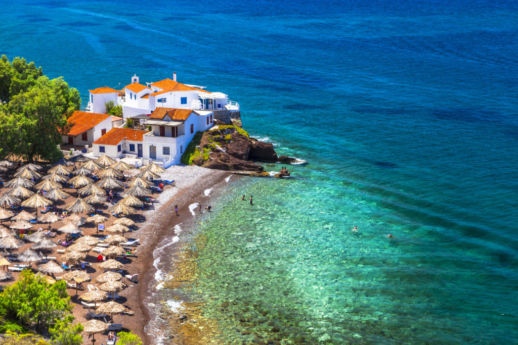 Vlychos Beach in Hydra