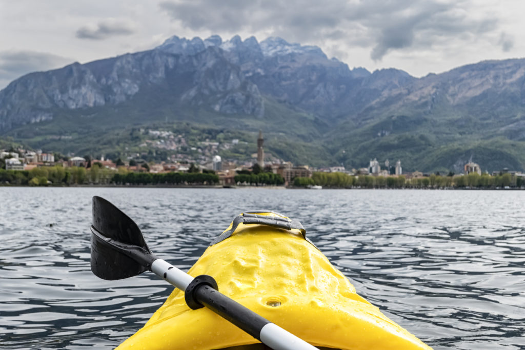 Canoeing at Lake Como