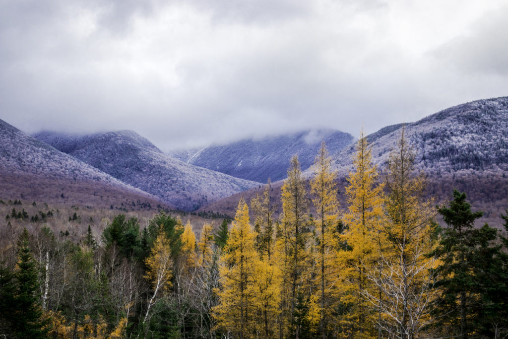 Fall meets with winter in New Hampshire