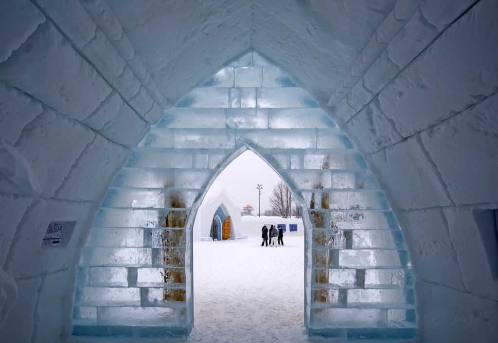 Ice hotel North of Quebec City