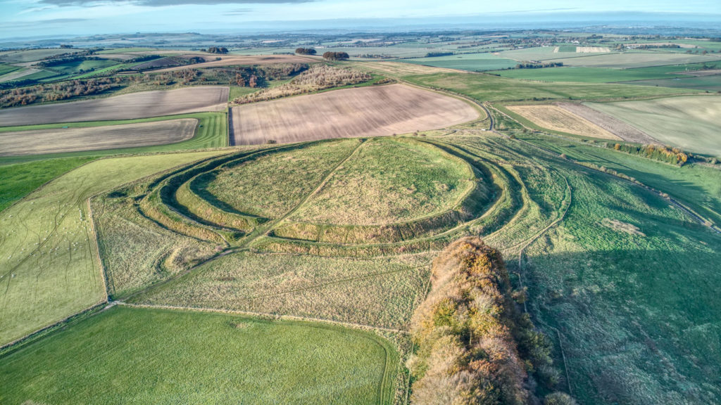 Iron age hill fort, Barbury Castle