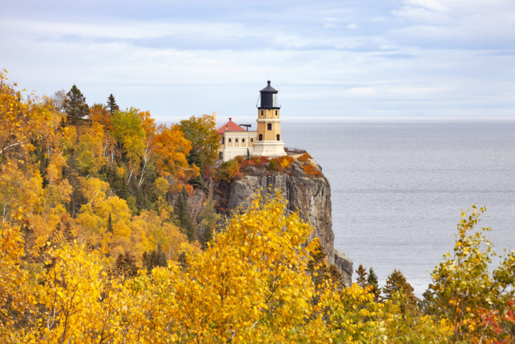 Split Rock lighthouse on the north shore of Lake Superior