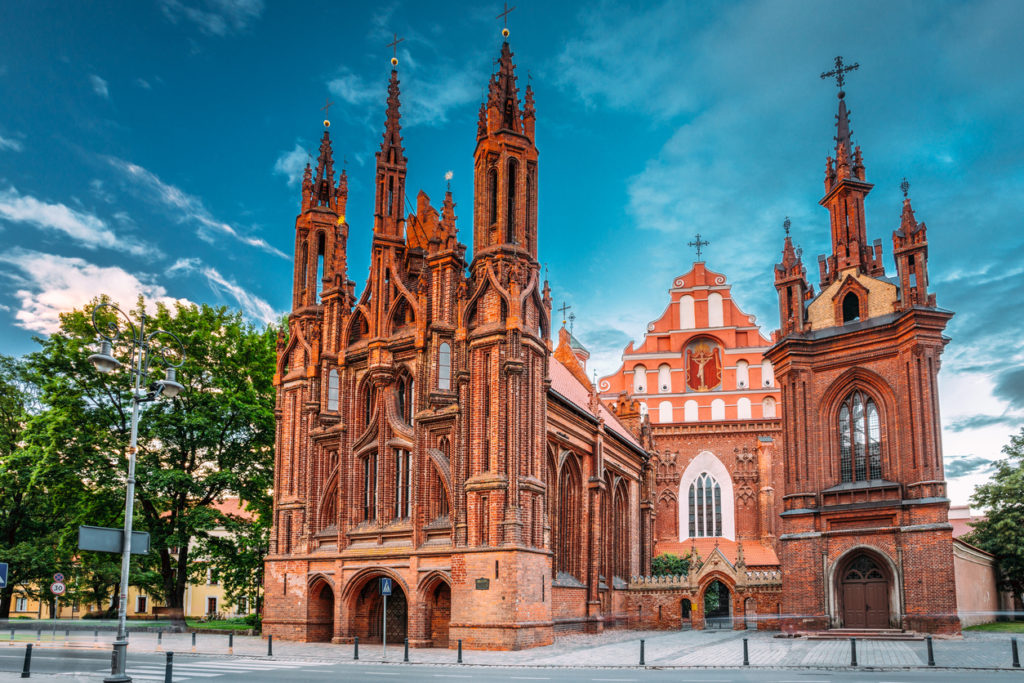 View of the Roman Catholic Church of St.Anne and Church of St Francis