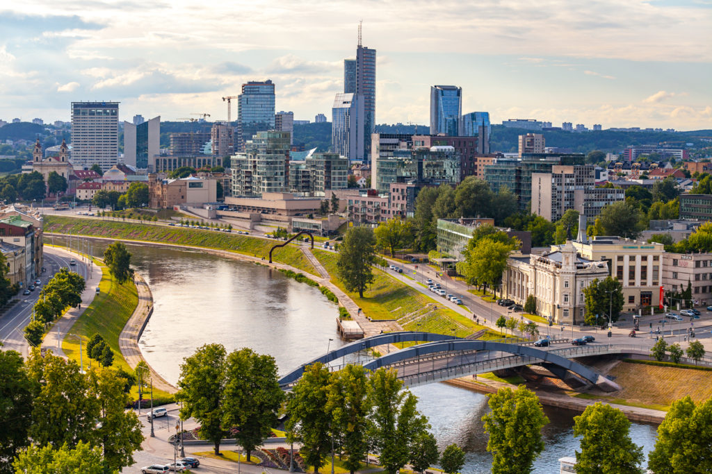 Vilnius modern cityscape