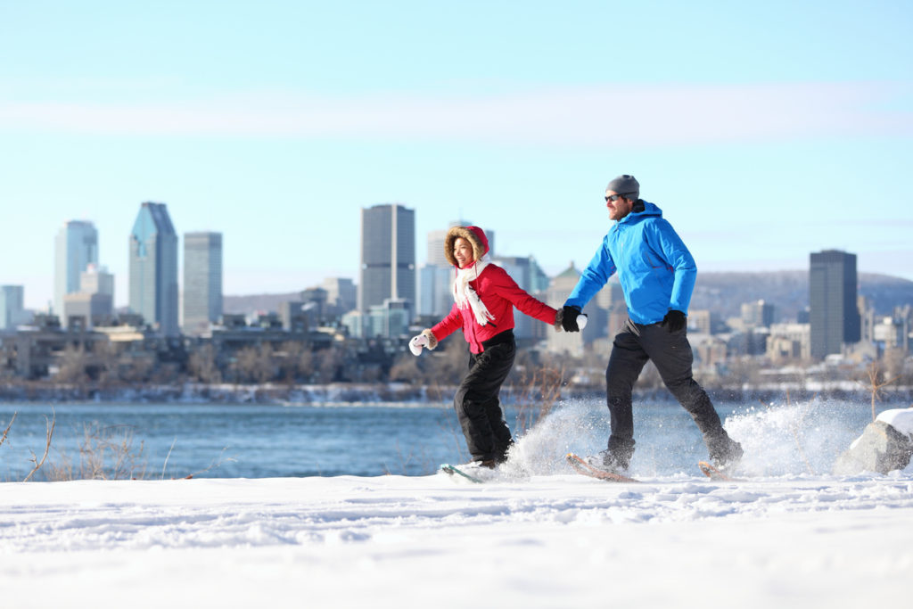 Winter fun in snowshoes