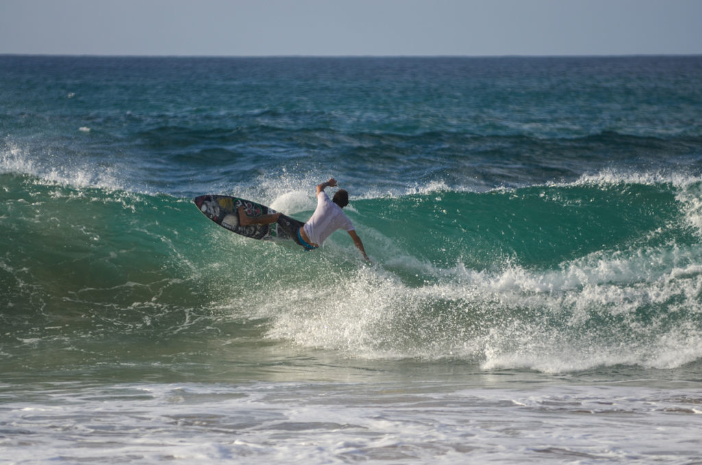Surfing at Fernando de Noronha