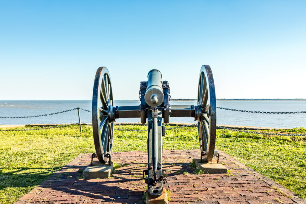 Civil War Cannon at Fort Sumter