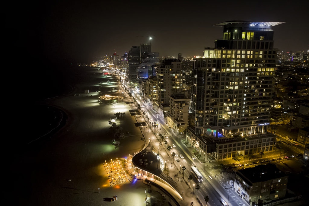 Tel aviv at night