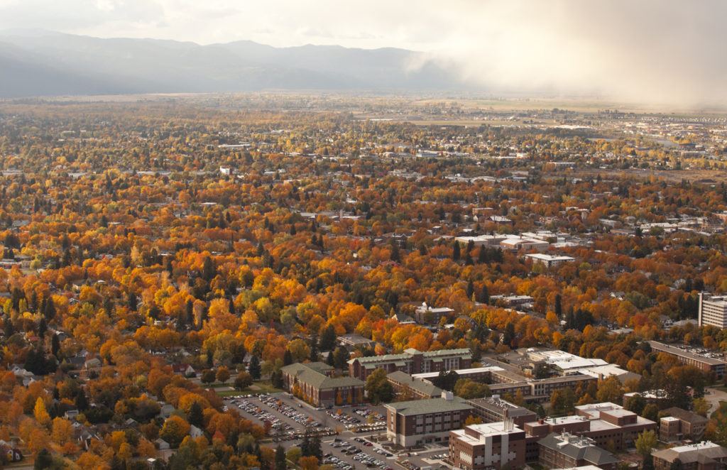 The colourful town of Missoula