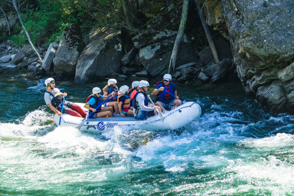 White water rafting in Montana