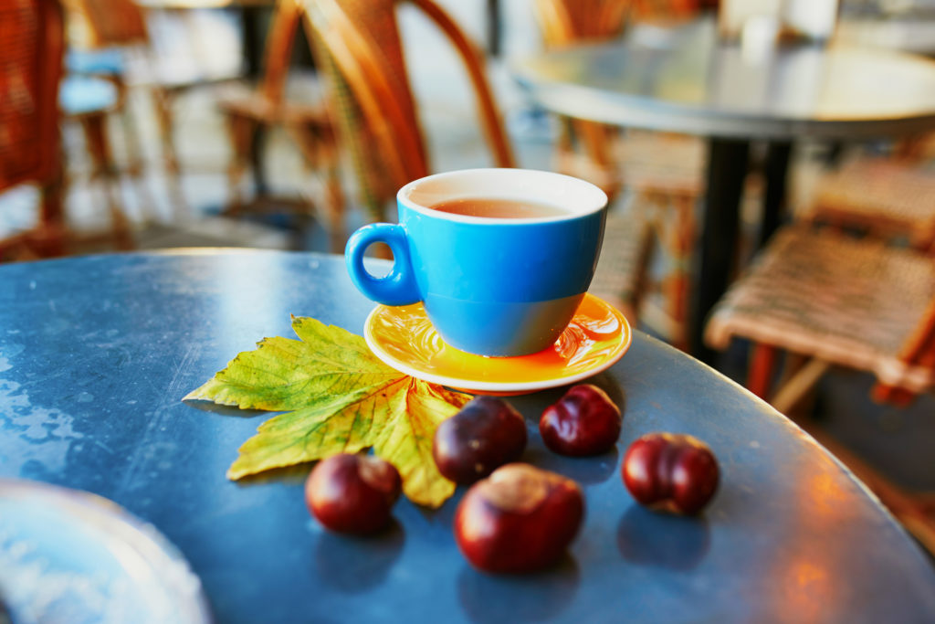 Cup of fresh espresso coffee