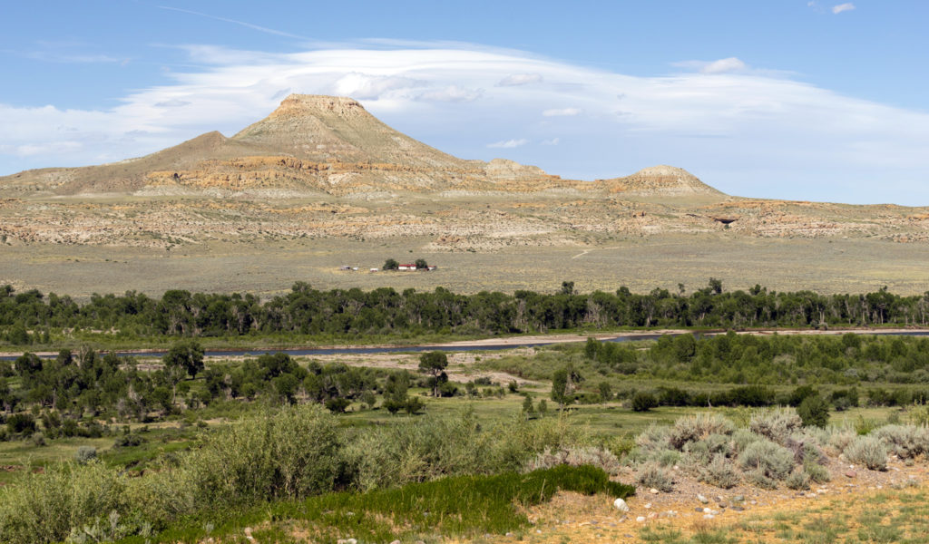 Wind River and Native American Land Wyoming