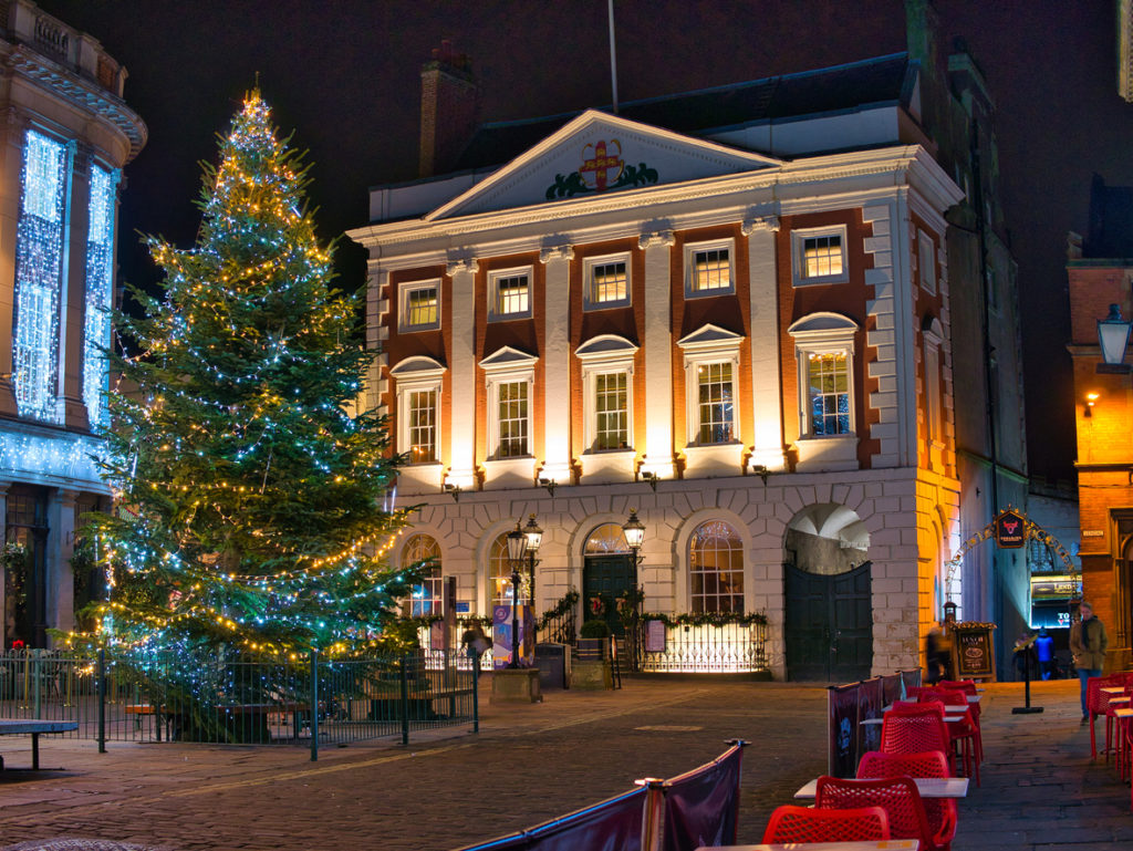 The Mansion House in York at Christmas