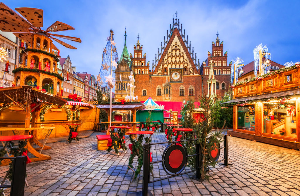 Traditional Christmas in Wroclaw, Poland