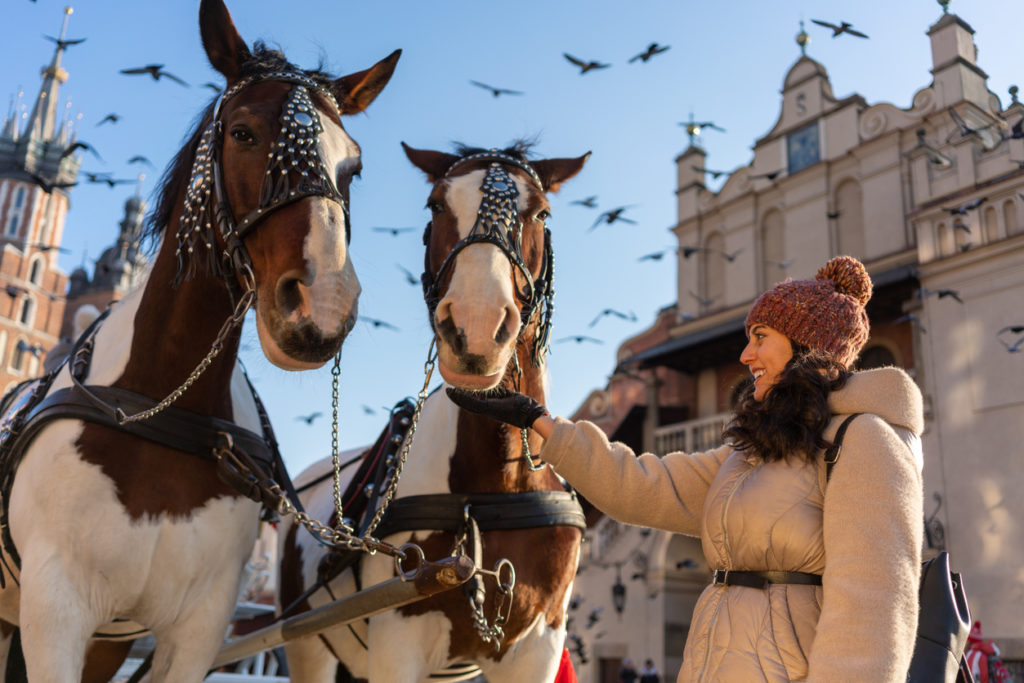 Women with horses in Krakow